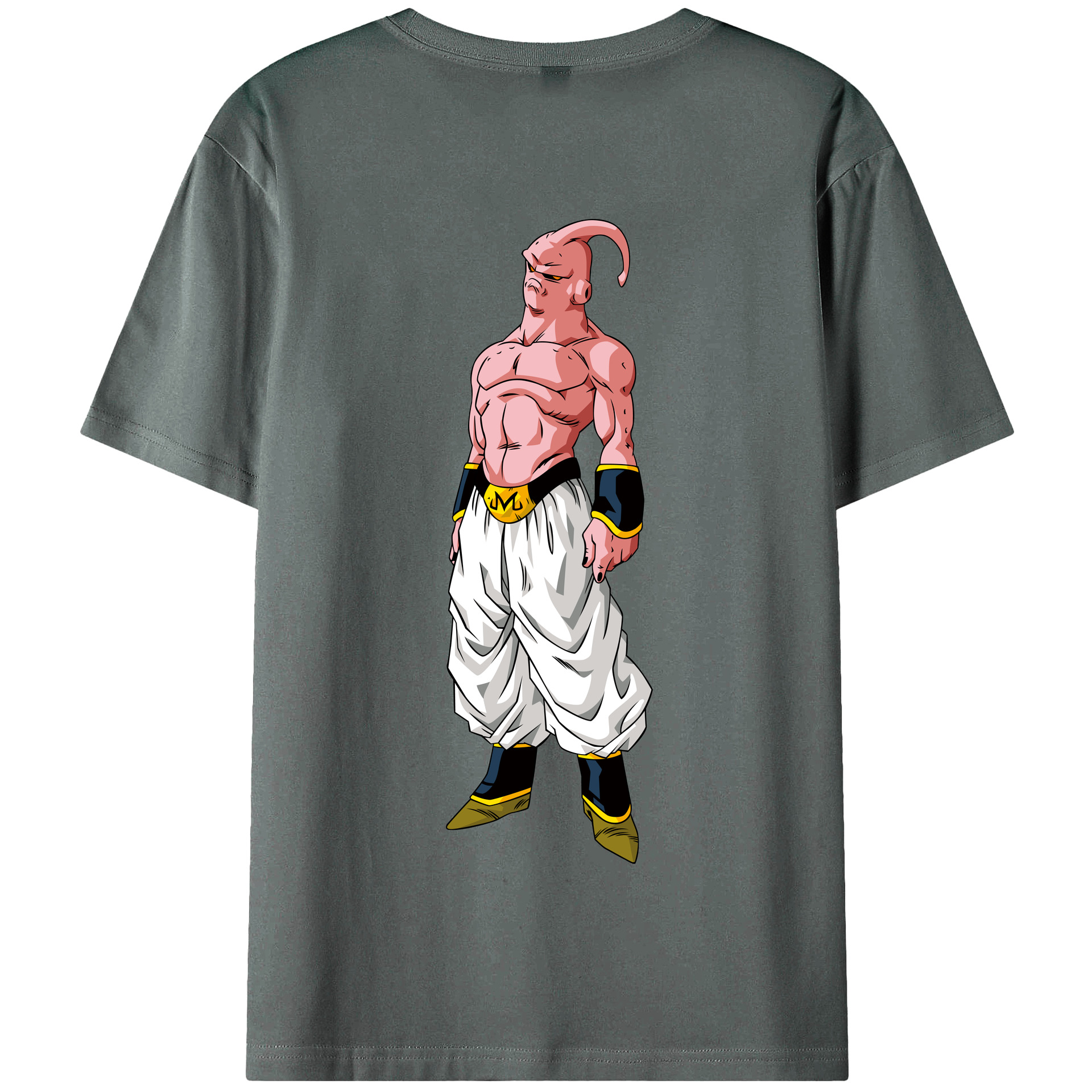 （画像用） ドラゴンボール 魔人ブウ DRAGON BALL Majin Buu 綿100％半袖Tシャツ（背面プリント）